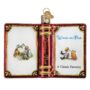 Winnie The Pooh Book Glass Ornament – Old World Christmas
